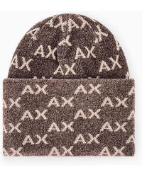 ARMANI EXCHANGE - Beanie Hat Viscose Blend - Lyst