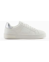 ARMANI EXCHANGE - Sneakers With Logo Insert And Metal Detail - Lyst