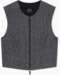 ARMANI EXCHANGE - Waistcoat - Lyst