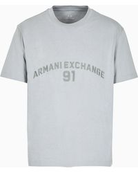 Armani Exchange - Regular Fit T-shirt With Logo Lettering - Lyst