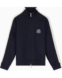 ARMANI EXCHANGE - Stretch Bonded Cotton Sweatshirt - Lyst