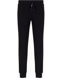 ARMANI EXCHANGE - Soft Yarn Jogger Pants With Logo - Lyst