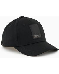 Armani Exchange - Hat With Visor And Asv Cotton Patch - Lyst