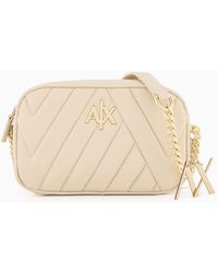 Armani Exchange - Camera Case With Chain And Fabric Shoulder Strap - Lyst
