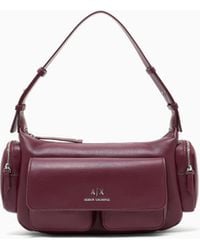 ARMANI EXCHANGE - Borsa A Spalla Grande Con Tasche Laterali - Lyst