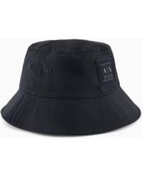 ARMANI EXCHANGE - Bucket Hat With Logo - Lyst