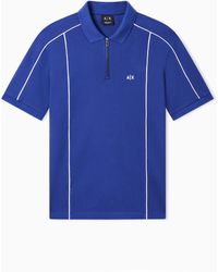 ARMANI EXCHANGE - Classic Cotton Piqué Polo Shirt - Lyst