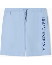 ARMANI EXCHANGE - Swimsuit With Side Logo - Lyst