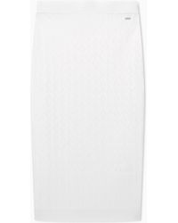 ARMANI EXCHANGE - Jacquard Knit Midi Skirt From Monogram - Lyst