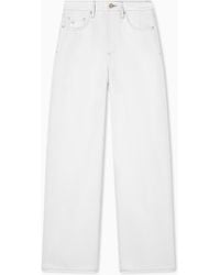 ARMANI EXCHANGE - Pantalones Vaqueros De Mezclilla Rígida De Corte Relajado En Óptico - Lyst