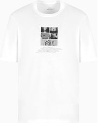 ARMANI EXCHANGE - Regular Fit T-Shirt With Photo Print - Lyst