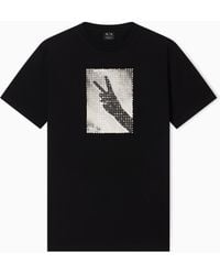 ARMANI EXCHANGE - Regular Fit Cotton T-Shirt - Lyst