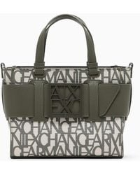ARMANI EXCHANGE - Shopping Bag With Monogram - Lyst