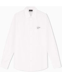 ARMANI EXCHANGE - Classic Casual Cotton Poplin Shirt - Lyst