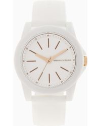 ARMANI EXCHANGE - Silicone Watch - Lyst