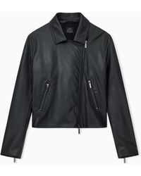 ARMANI EXCHANGE - Asymmetrical Zip Up Jacket - Lyst