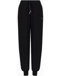 Armani Exchange - Joggers In Scuba Fabric With Mesh Insert - Lyst