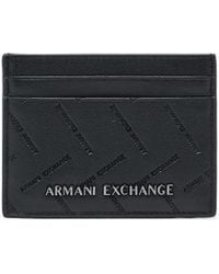 ARMANI EXCHANGE - Smooth Texture Card Holder - Lyst