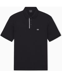 ARMANI EXCHANGE - Polo Piqué Di Cotone Basic - Lyst