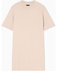 ARMANI EXCHANGE - Short-Sleeve Cotton Jersey T-Shirt Dress With Logo Icon - Lyst
