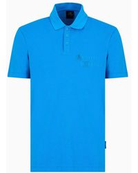Armani Exchange - Polo Regular Fit In Piquet Di Cotone - Lyst