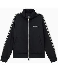 ARMANI EXCHANGE - Contrasting Bands Jacket With Zip - Lyst
