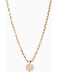 ARMANI EXCHANGE - Stainless Steel Chain Necklace - Lyst