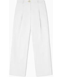 ARMANI EXCHANGE - Regular Fit Trousers Organic Stretch Cotton Twill - Lyst