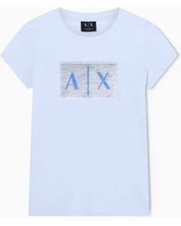 ARMANI EXCHANGE - Slim Fit T-Shirt Cotton Jersey - Lyst