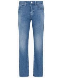 Armani Exchange - J14 Skinny-fit-jeans Aus Dunklem Indigo-denim - Lyst