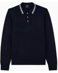 ARMANI EXCHANGE - Regular Fit Knit Polo - Lyst
