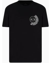 ARMANI EXCHANGE - T-Shirt Regular Fit Con Logo E Patch Sul Petto - Lyst