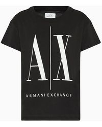 Armani Exchange - Icon Logo Boyfriend Fit T-shirt - Lyst