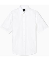 ARMANI EXCHANGE - Short-Sleeve Button-Up Shirt - Lyst