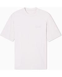 ARMANI EXCHANGE - T-Shirt Mit Normaler Passform Und Aufdruck Auf Der Rückseite - Lyst