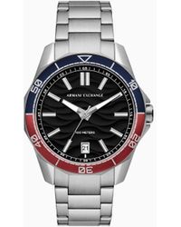 Armani Exchange - Three-hand Date Stainless Steel Watch - Lyst