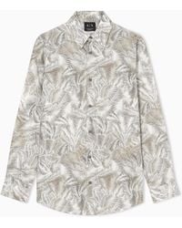 ARMANI EXCHANGE - Oversized Cotton Shirt - Lyst