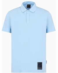 Armani Exchange - Polo Regular Fit Con Patch A Contrasto Asv - Lyst