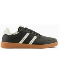 Armani Exchange - Econappa Sneakers With Tone-on-tone Details - Lyst