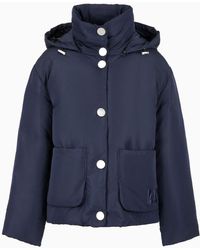 Armani Exchange - Asv Hooded Button Up Jacket - Lyst