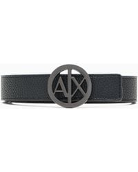 ARMANI EXCHANGE - Plate Belt Regular Fit - Lyst