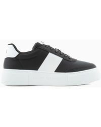Armani Exchange - Sneakers In With Contrasting Band - Lyst