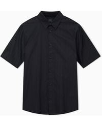 ARMANI EXCHANGE - Short-Sleeve Button-Up Shirt - Lyst