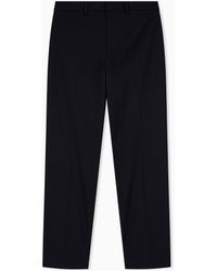 ARMANI EXCHANGE - Regular Fit Trousers Stretch Viscose - Lyst