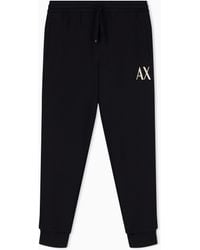 ARMANI EXCHANGE - Regular Fit Trousers Jersey With Bonded Stretch Cotton - Lyst