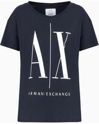 ARMANI EXCHANGE - Icon Project T-Shirt Mit Entspannter Passform - Lyst