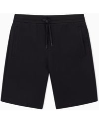 ARMANI EXCHANGE - Bermudas Elásticas De Algodón Hasta La Rodilla Icon - Lyst