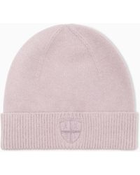ARMANI EXCHANGE - Bonnet Crossover En Maille Acrylique Avec Revers Côtelé - Lyst