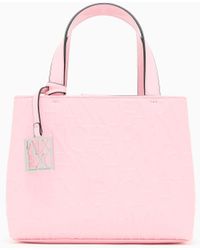 ARMANI EXCHANGE - Kleine Handtasche Mit Allover-Logo - Lyst