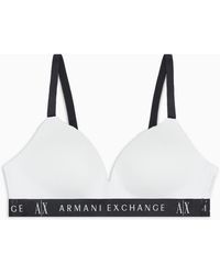 Armani Exchange - Padded Bralette Bra - Lyst
